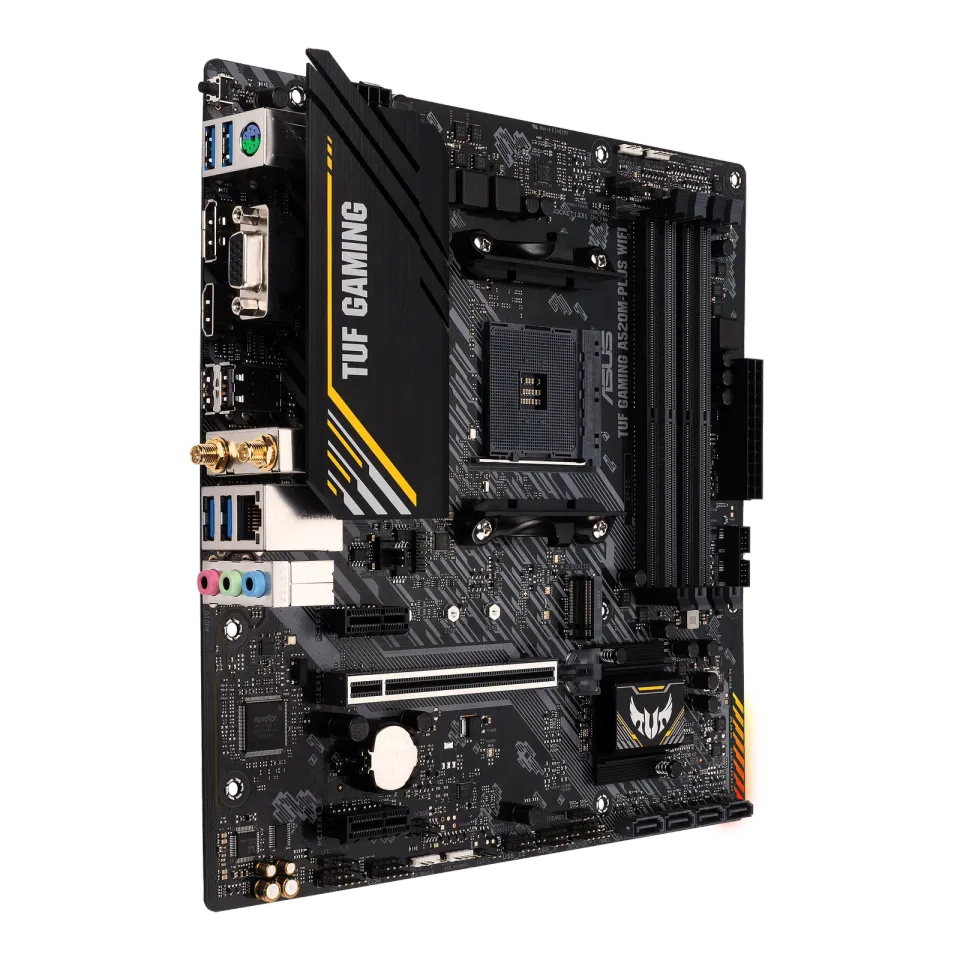 ASUS MB TUF GAMING A520M-PLUS WIFI soc.AM4 A520 DDR4 mATX M.2 D-Sub HDMI DP