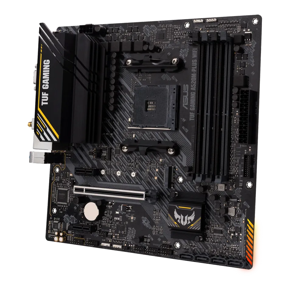 ASUS MB TUF GAMING A520M-PLUS WIFI soc.AM4 A520 DDR4 mATX M.2 D-Sub HDMI DP