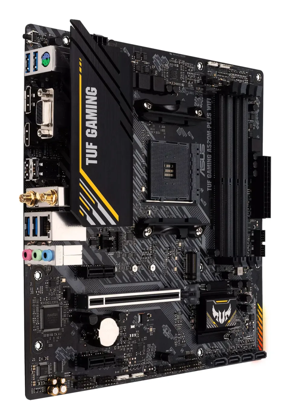 ASUS MB TUF GAMING A520M-PLUS WIFI soc.AM4 A520 DDR4 mATX M.2 D-Sub HDMI DP