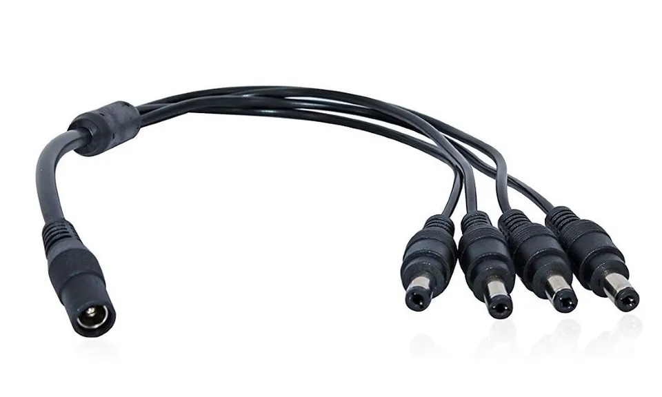XtendLan Napájecí kabel/splitter 1 na 4, jack 2,1mm, průměr kabelu 1,5mm/0,3mm