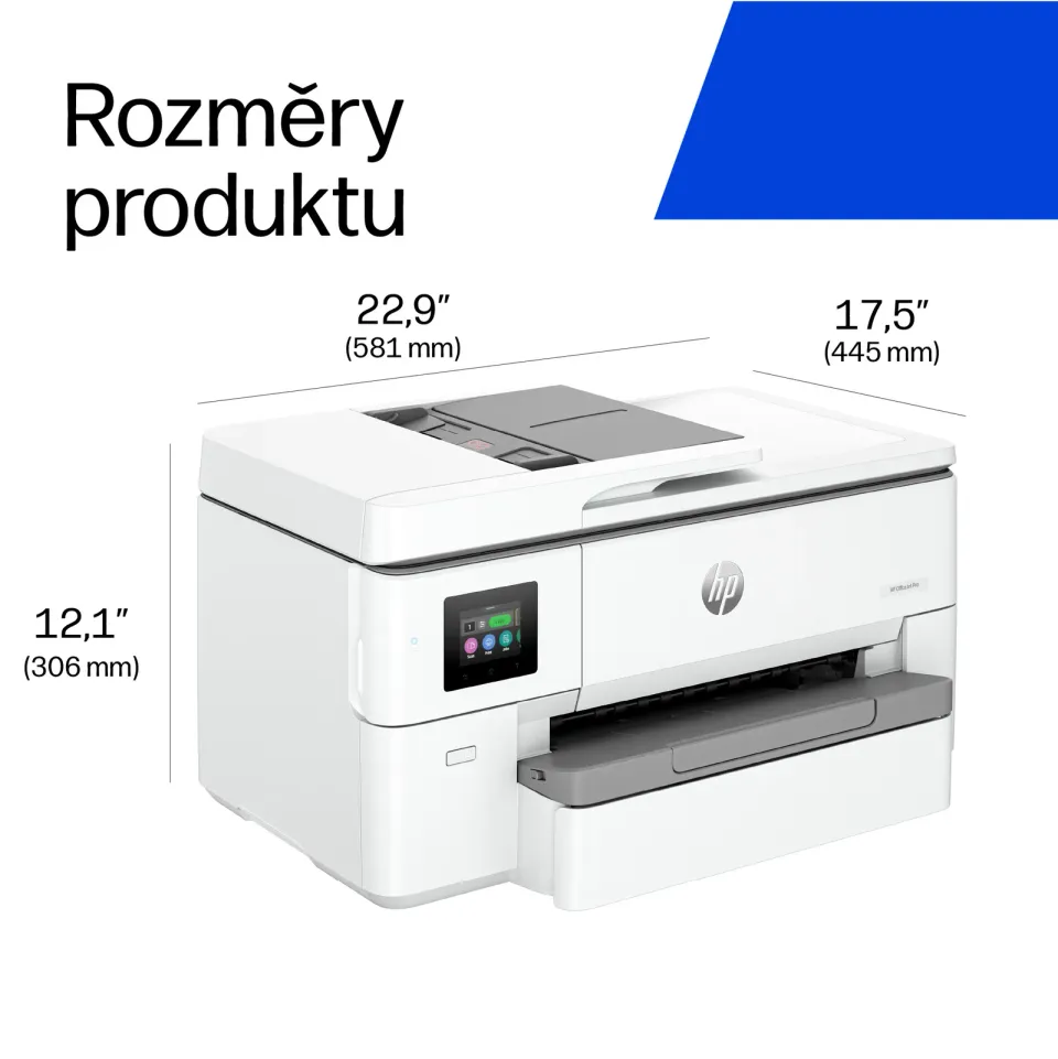 HP OfficeJet 9720e WideFormat/ PSC/ A3/ 22 ppm/ 1200x4800dpi/ wifi/ USB/ LAN/ duplex/ AirPrint/ program HP+