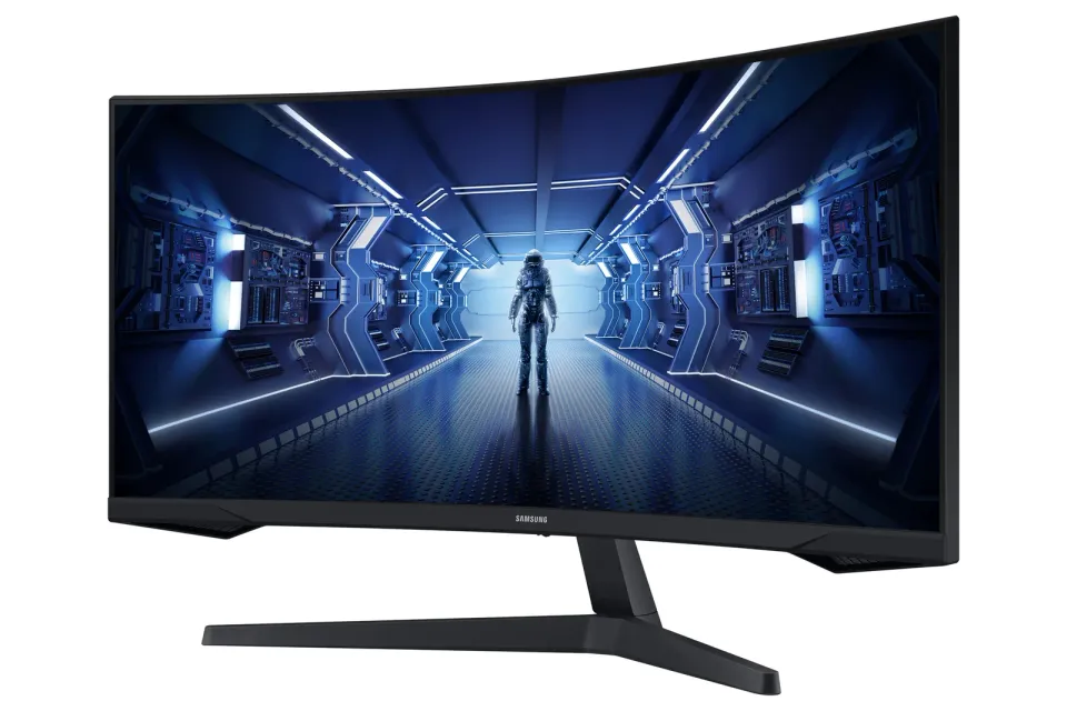 SAMSUNG MT LED LCD Gaming Monitor 34" Odyssey G55T -prohnutý,VA,3440x1440,1ms,165Hz,HDMI ,DisplayPort