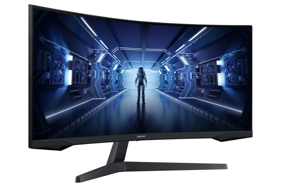 SAMSUNG MT LED LCD Gaming Monitor 34" Odyssey G55T -prohnutý,VA,3440x1440,1ms,165Hz,HDMI ,DisplayPort