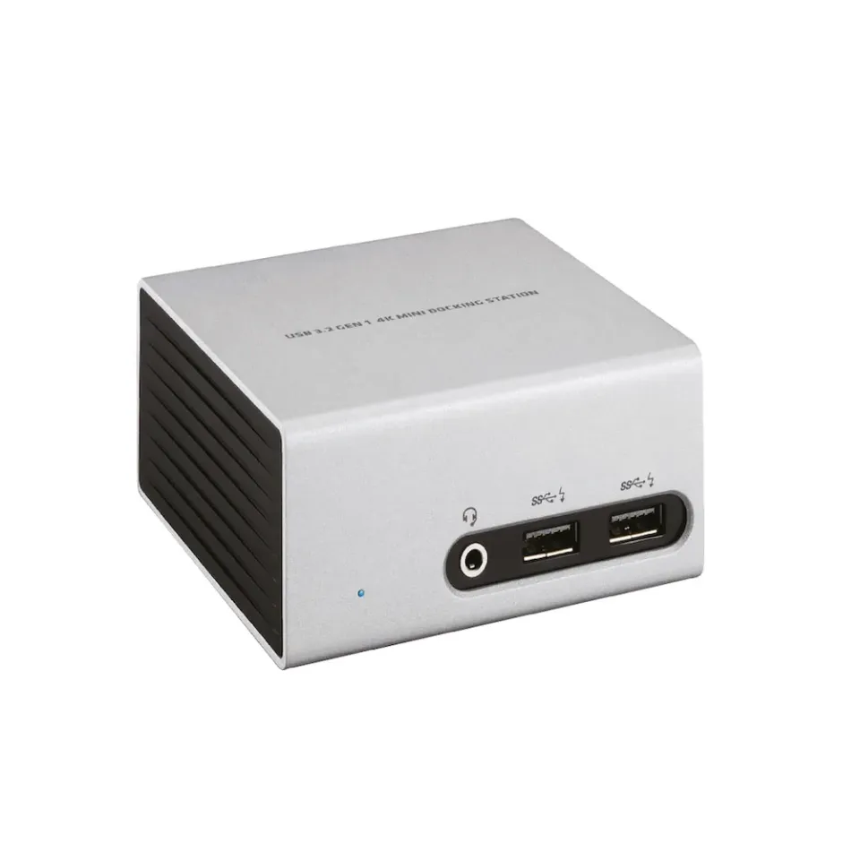 Club3D Dokovací stanice USB-A 8v1, 1xHDMI, 1xDVI, 4xUSB, 1xRJ45, 1x3.5mm, šedá