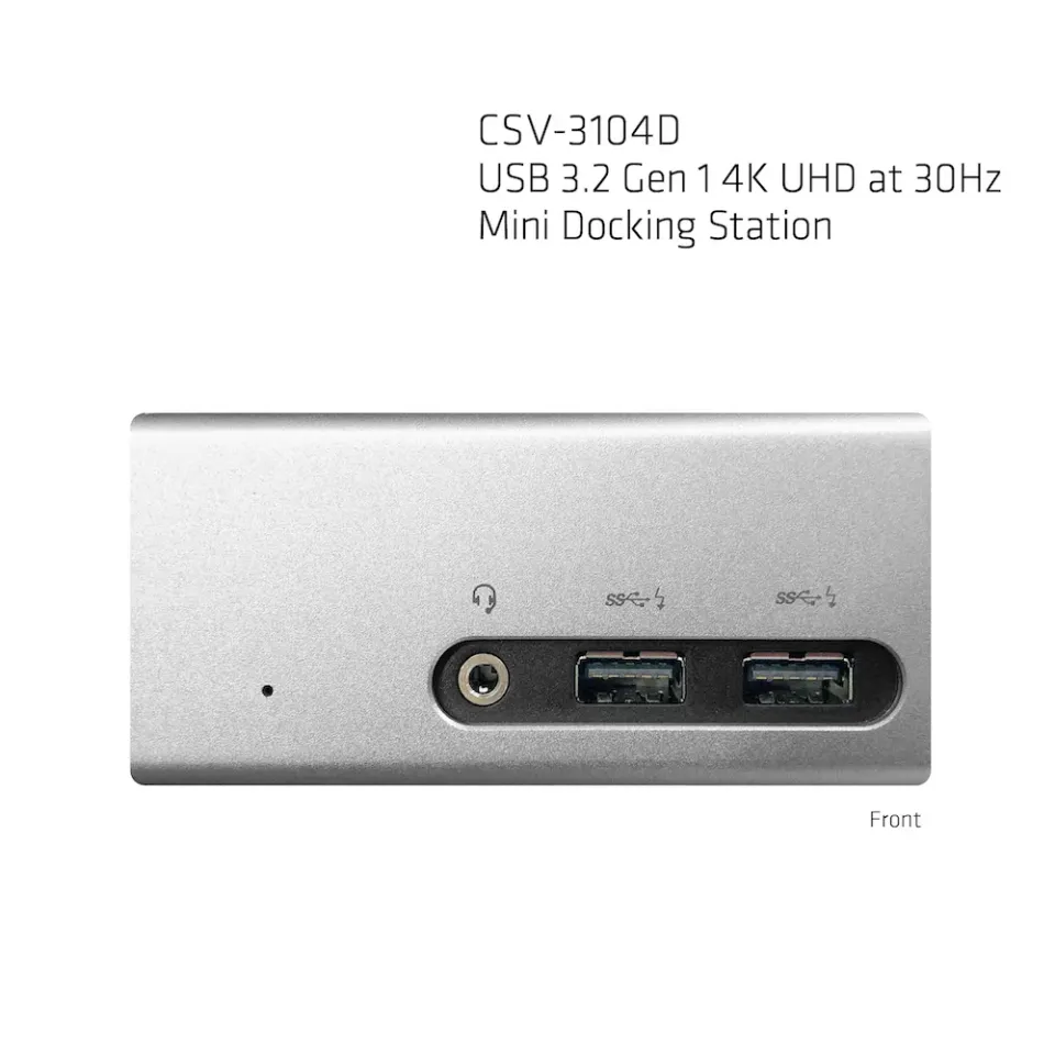 Club3D Dokovací stanice USB-A 8v1, 1xHDMI, 1xDVI, 4xUSB, 1xRJ45, 1x3.5mm, šedá