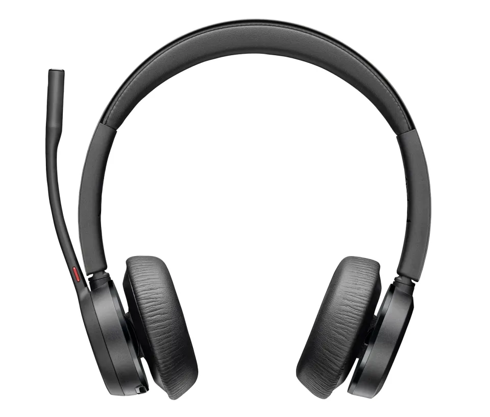 Poly Voyager 4320 MS Teams bezdrátová náhlavní souprava, BT700 USB-C adaptér, stereo