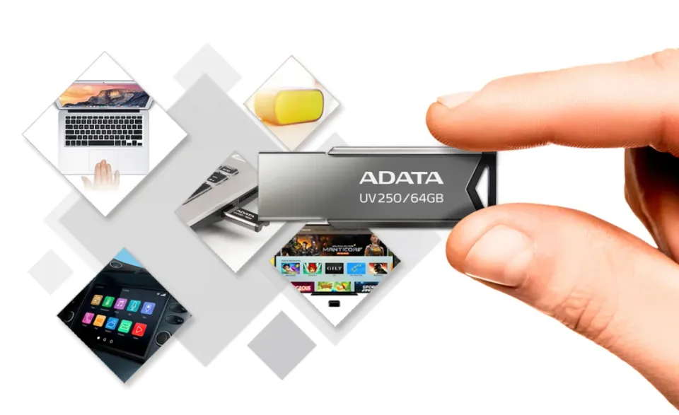 ADATA UV250/16GB/USB 2.0/USB-A/Černá