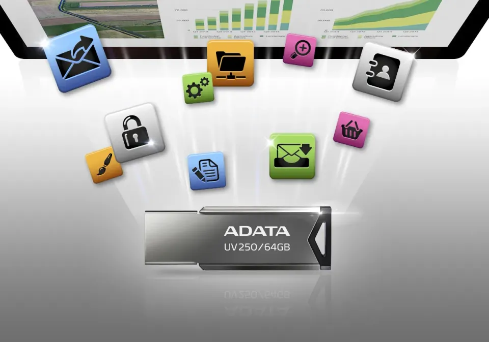 ADATA UV250/16GB/USB 2.0/USB-A/Černá