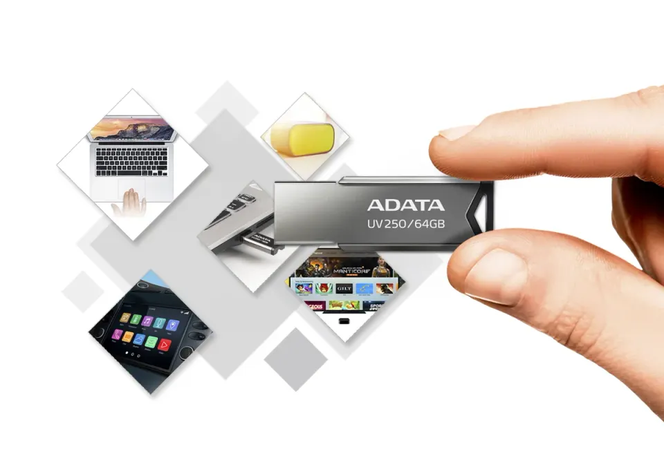 ADATA UV250/16GB/USB 2.0/USB-A/Černá