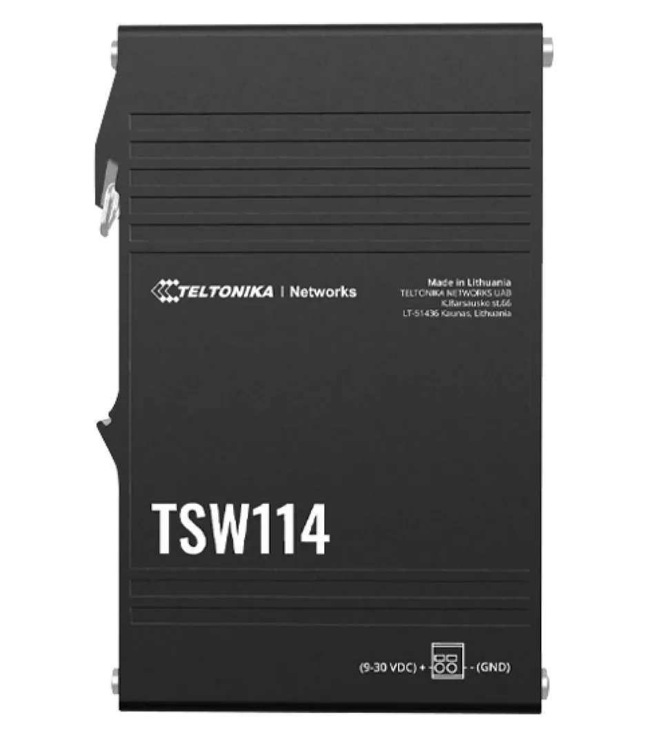 Teltonika GIGABIT DIN RAIL ETHERNET SWITCH - TSW114
