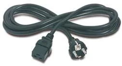 PremiumCord Kabel síťový k počítači 230V 16A 3m IEC 320 C19 konektor