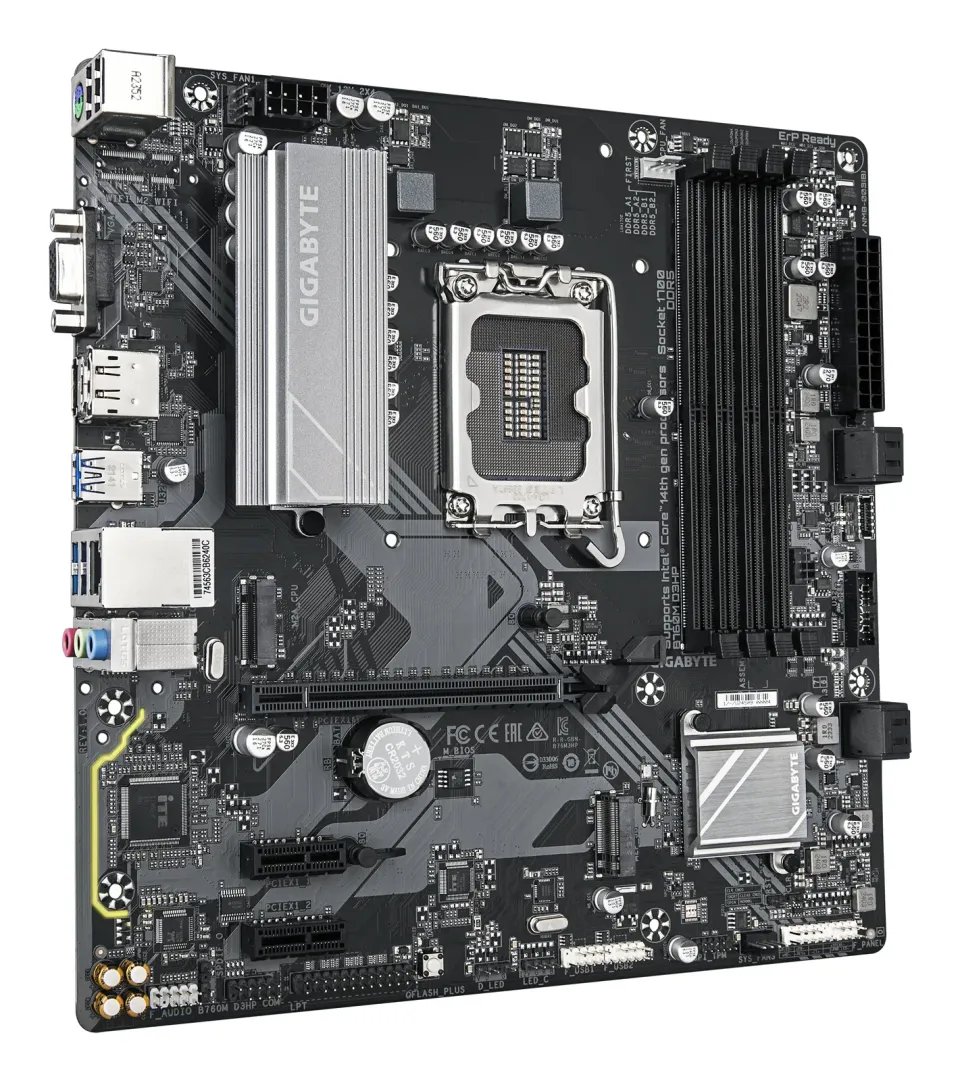 GIGABYTE MB Sc LGA1700 B760M D3HP, Intel B760, 4xDDR5, 1xDP, 1xHDMI, 1xVGA, mATX