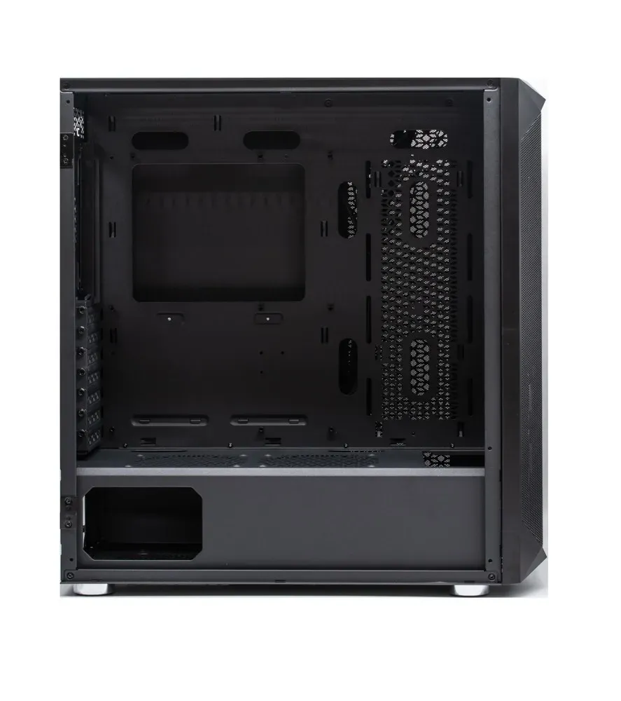 1stCOOL Middle Tower WIND STORM Black + sada ARGB, ATX černý, bez zdroje, ATX (2xUSB2+ 1xUSB3+ Audio, bočnice) (PC case)