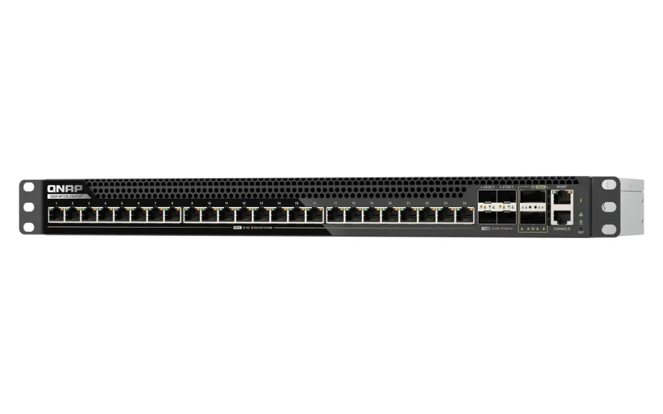 QNAP řízený switch QSW-M7230-2X4F24T (24x 10GbE port, 4x 25Gb port, 2x 100Gb port)