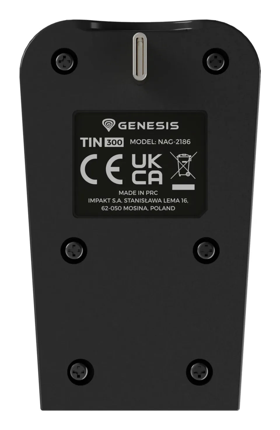 Gamepad nabíječka Genesis TIN 300 pro konzoli PS5, černo-bílá