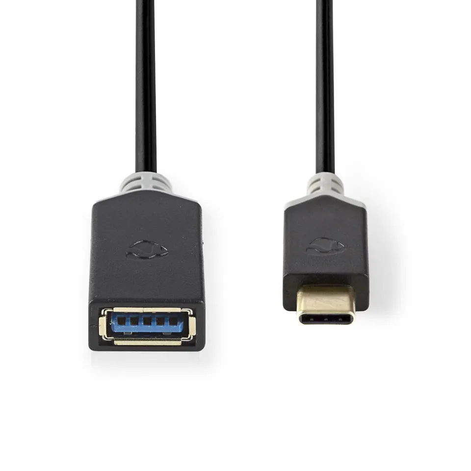 Nedis CCBW61710AT015 - USB 3.0 Kabel | Typ-C Zástrčka - A Zásuvka | 0,15 m | Ant
