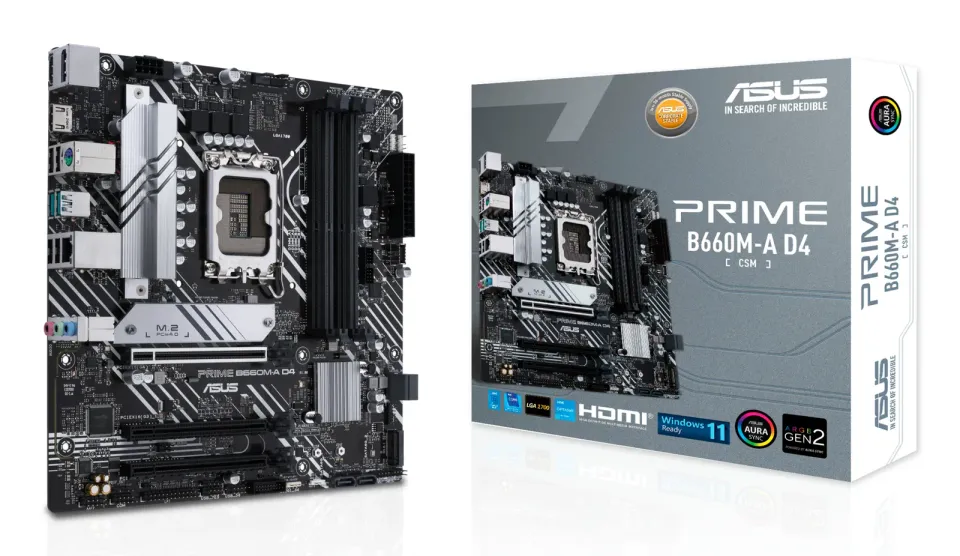 ASUS MB Sc LGA1700 PRIME B660M-A D4-CSM, Intel B660, 4xDDR4, 2xHDMI, 1xDP, mATX