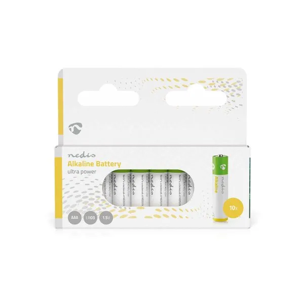 Nedis BAAKLR0310BL - Alkalická Baterie AAA | 1.5 V | 10 kusů | Blistr