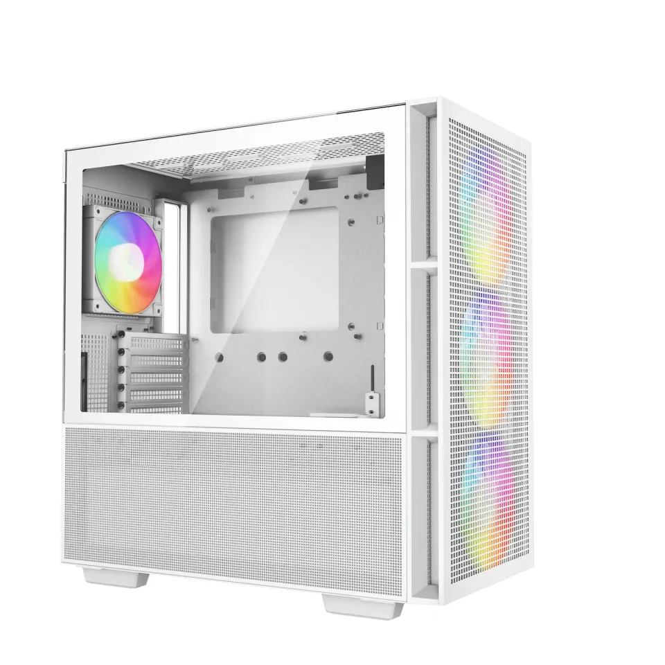 DEEPCOOL skříň CH560 / MidT/ 3x140 a 120mm ARGB fan / USB 3.0 / tvrzené sklo / bílá