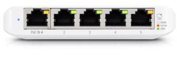 UBNT UniFi Switch USW-Flex-Mini-5, 5-pack [5xGigabit, 1xPoE In]