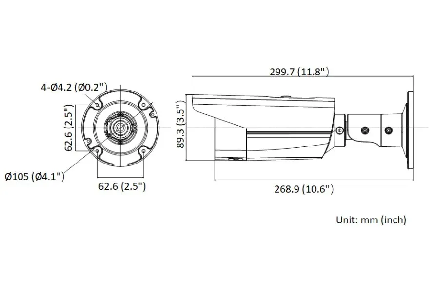 Hikvision DS-2CD2T43G2-4I(4mm) - 4MPix IP Bullet kamera; IR 80m, IP67