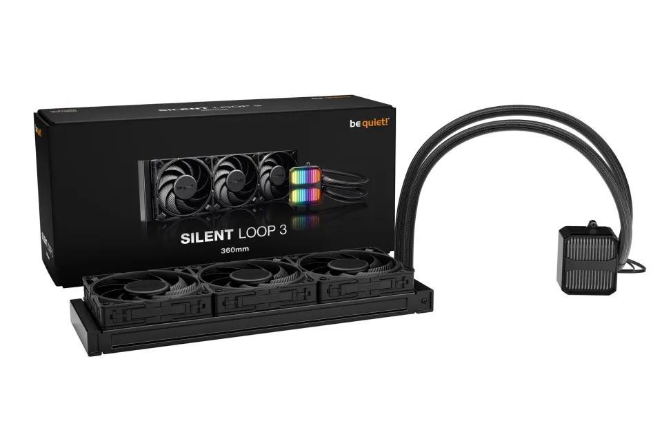 Be quiet! vodní chladič CPU Silent Loop 3 ARGB 360mm / 3x120mm PWM fan / Intel i AMD / černý
