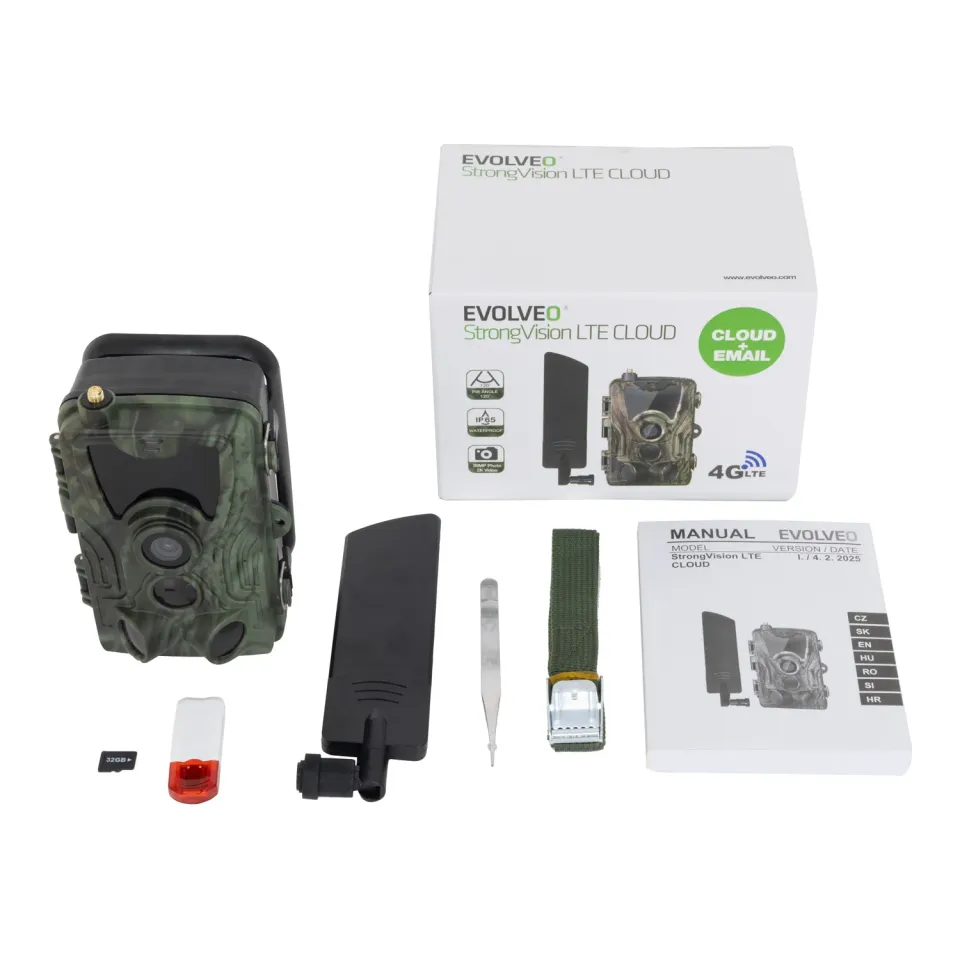 EVOLVEO StrongVision LTE CLOUD,Fotopast s 4G, CLOUD/EMAIL, 32GB