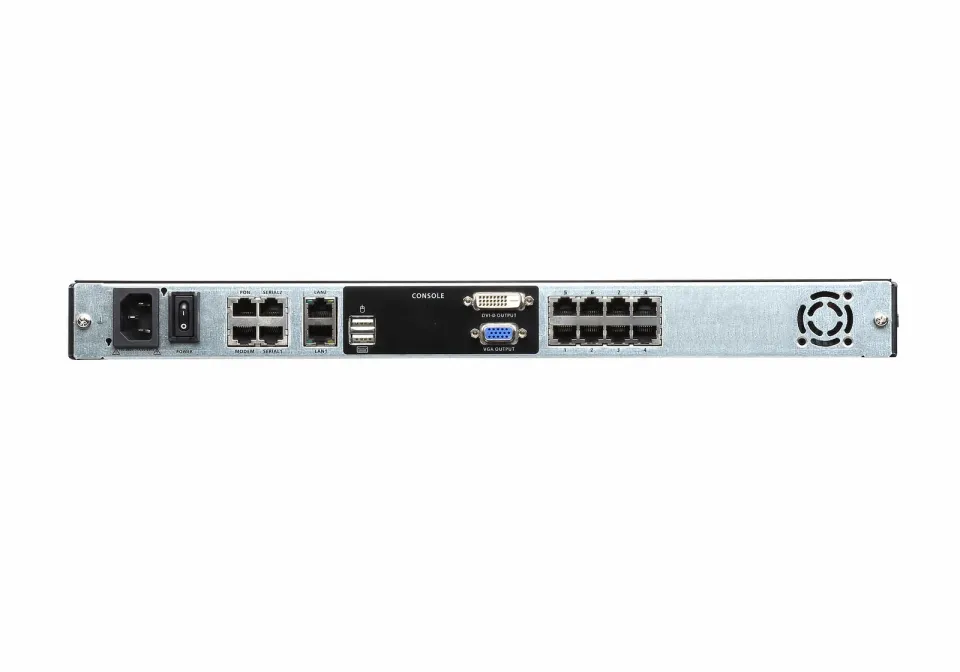 ATEN KL1108VN-AXA-AG 8-Port Cat 5 Dual Rail 19" LCD KVM over IP Switch with Virt