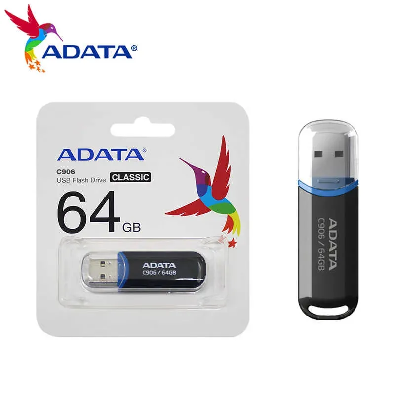 ADATA Flash Disk 64GB C906, USB 2.0 Classic, černá