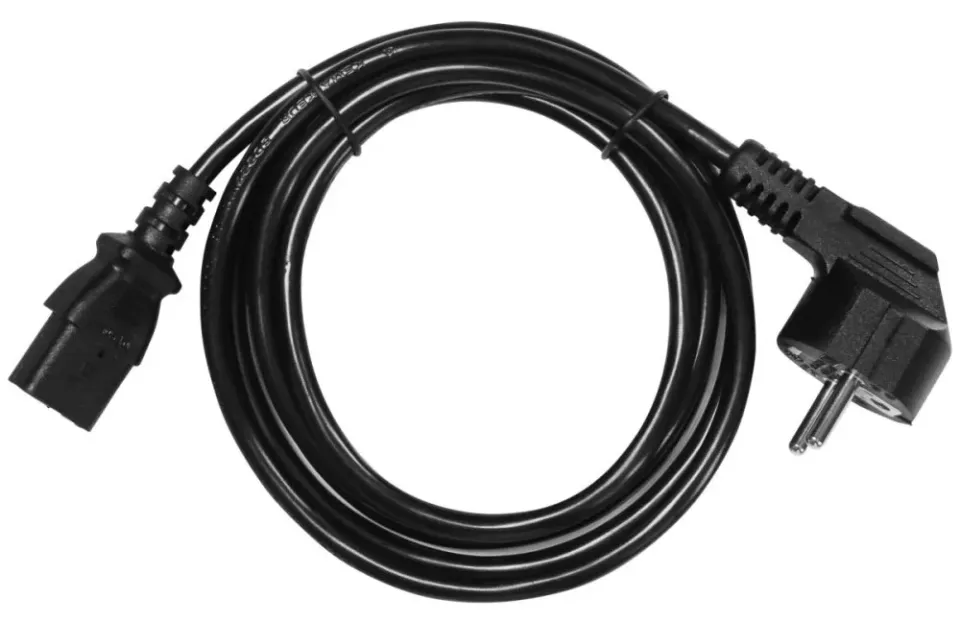PremiumCord Kabel síťový 230V k počítači 0.5m