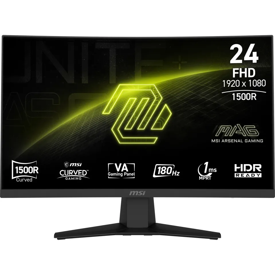MSI MAG 244C Gaming monitor 23,6" VA zakřivený/FHD/180Hz/1ms/DP/HDMI/černá