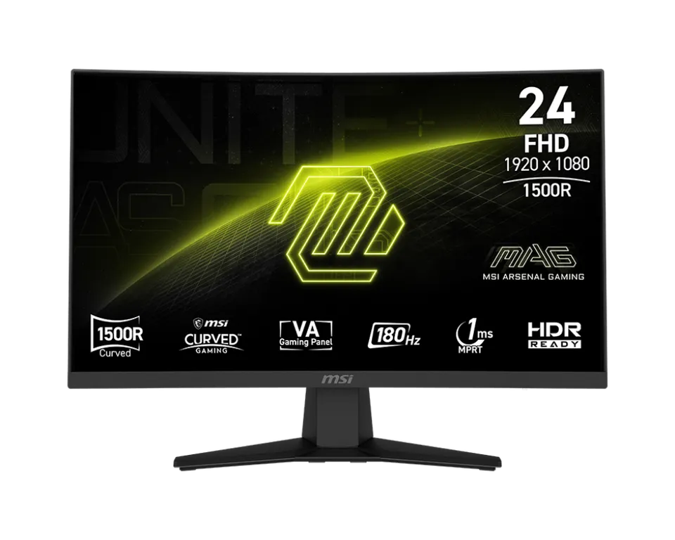 MSI MAG 244C Gaming monitor 23,6" VA zakřivený/FHD/180Hz/1ms/DP/HDMI/černá