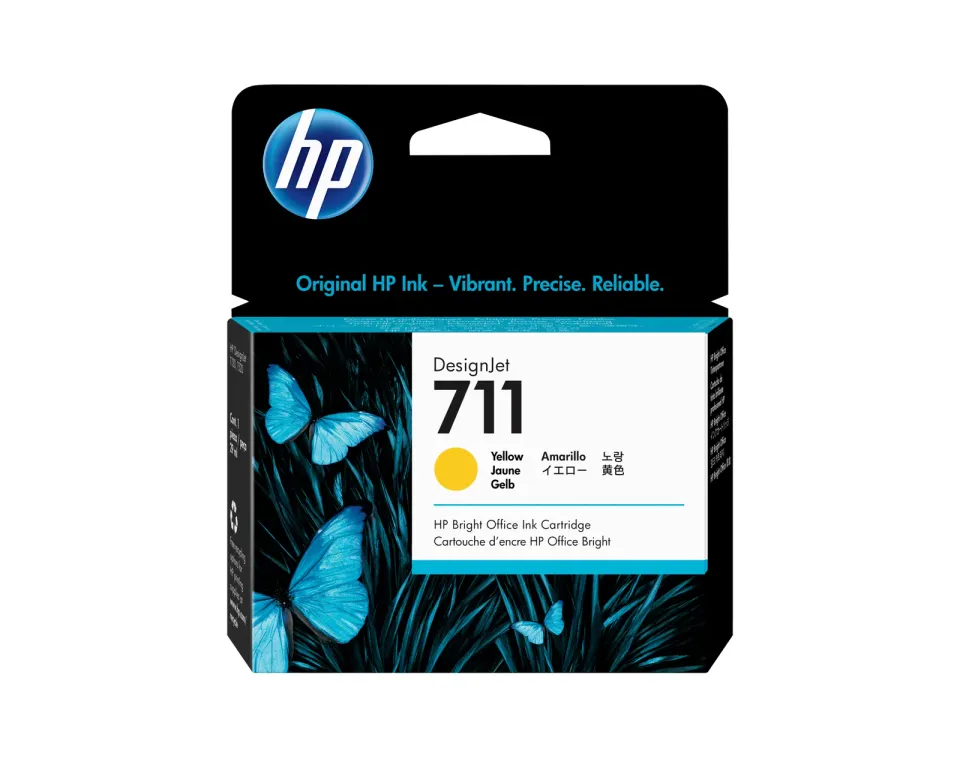 HP CZ132A náplň č.711 žlutá malá 29ml (yellow, pro DesignJet T120, T130, T520)
