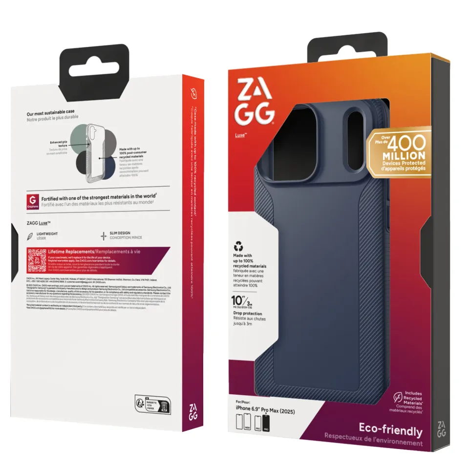 ZAGG Ochranný kryt Luxe Snap pro Apple iPhone 17 Pro Max - tmavě modrý