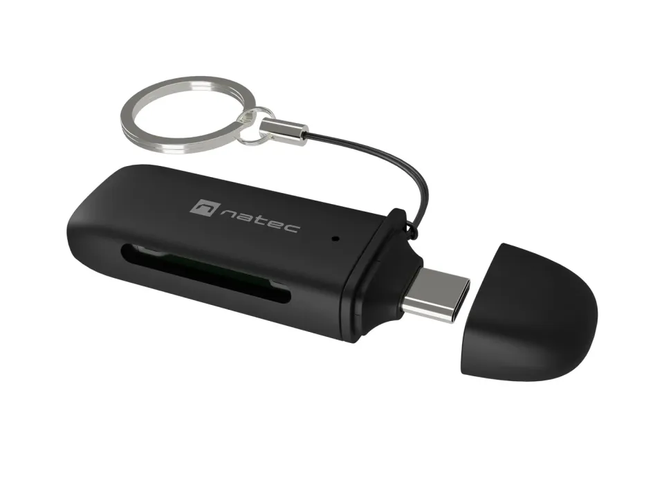 Čtečka karet Natec SCARAB C SD/MICRO SD USB 3.2 GEN 1, Černá