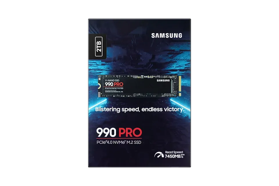 SAMSUNG 990 PRO 2TB PCIe 4.0 NVMe SSD M.2 PCIe 4.0 x4 NVMe 2.0 (čtení max. 7450MB/s, zápis max. 6900MB/s)