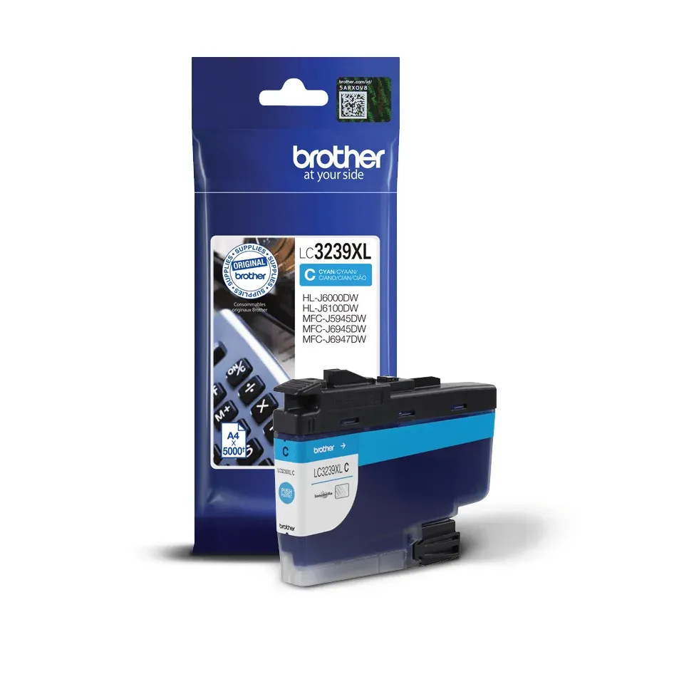 Brother LC-3239XLC (inkoust Cyan,5000 str.@ 5% draft)
