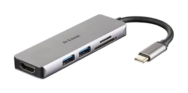 D-Link DUB-M530 5-in-1 USB-C Hub with HDMI and SD/microSD Card Reader