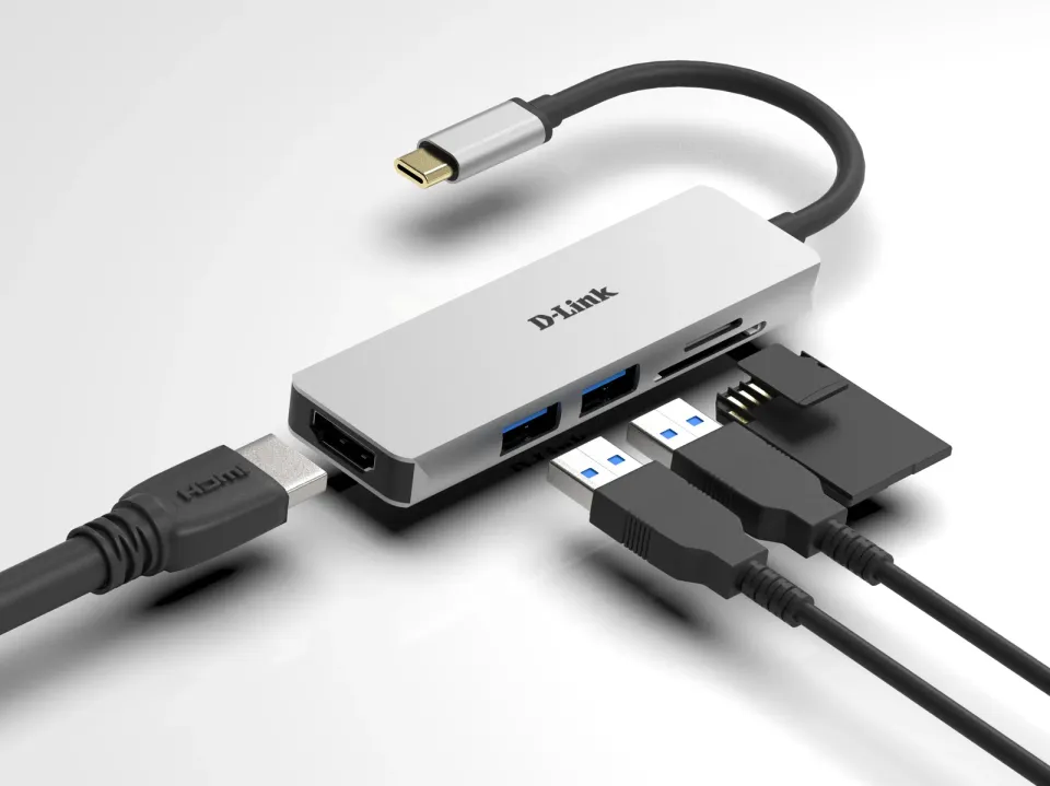 D-Link DUB-M530 5-in-1 USB-C Hub with HDMI and SD/microSD Card Reader