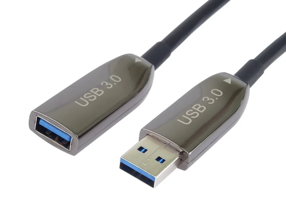 PremiumCord USB 3.0 prodlužovací optický AOC kabel A/Male - A/Female 50m