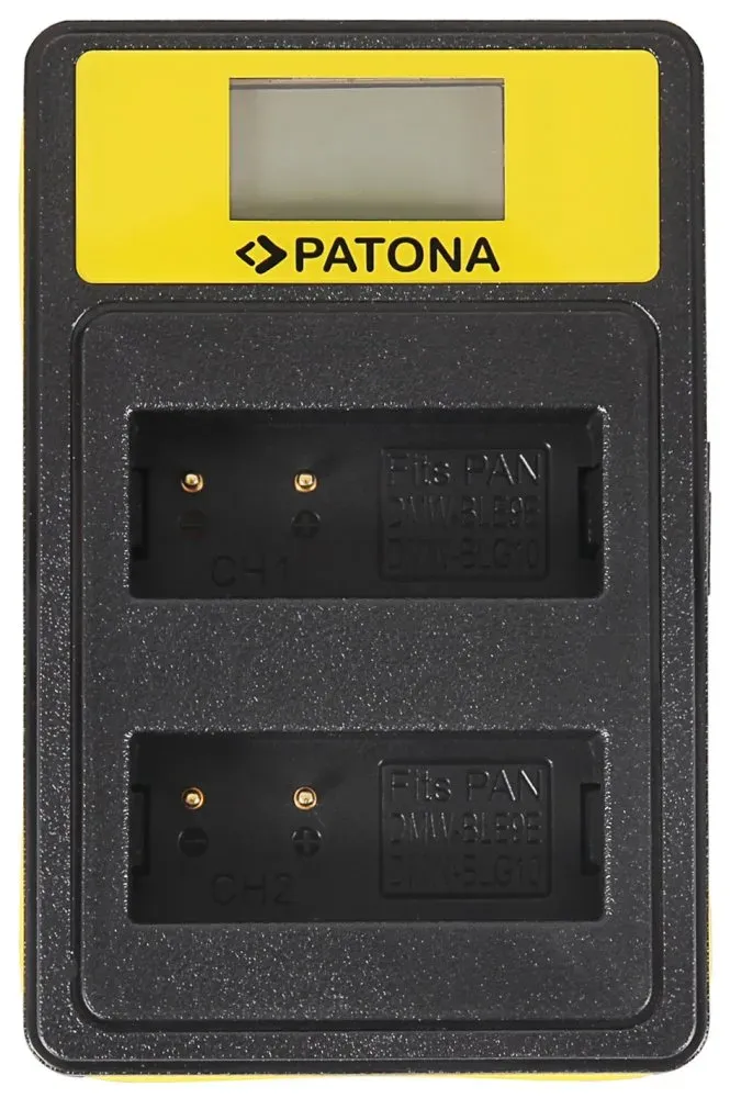 PATONA nabíječka Foto Dual Panasonic DMW-BLG10 s LCD,USB