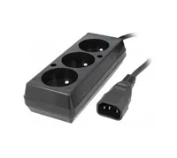 Prodlužovací přívod 3x230V pro UPS (IEC320-C14), 30cm