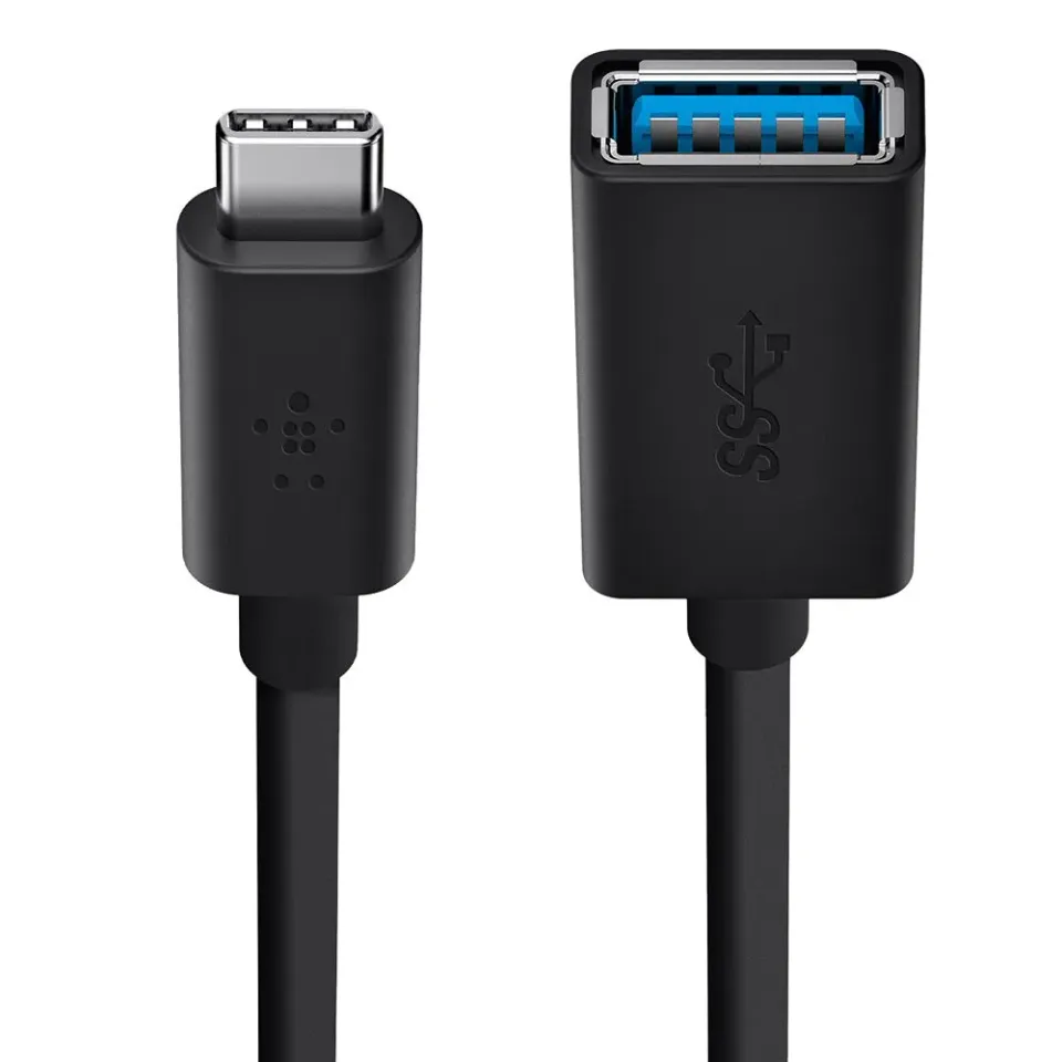 Belkin adaptér USB-C 3.0 to USB-A, 15cm, černá