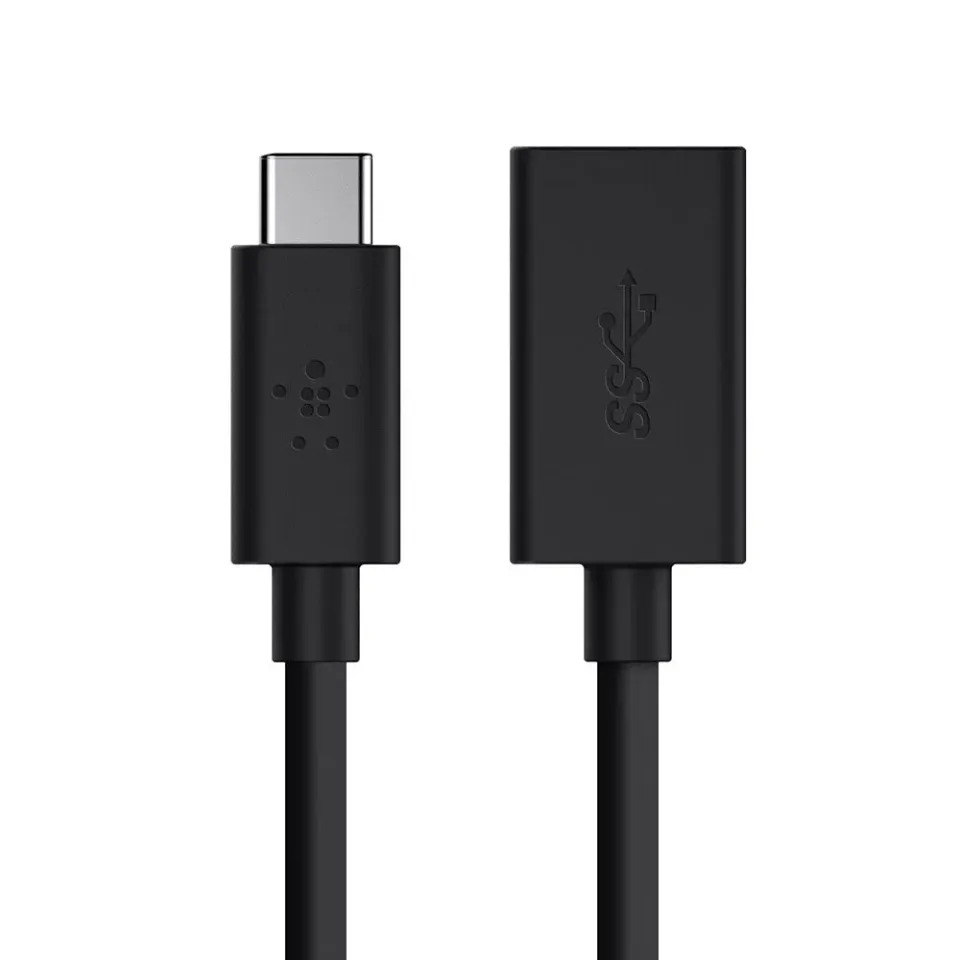 Belkin adaptér USB-C 3.0 to USB-A, 15cm, černá