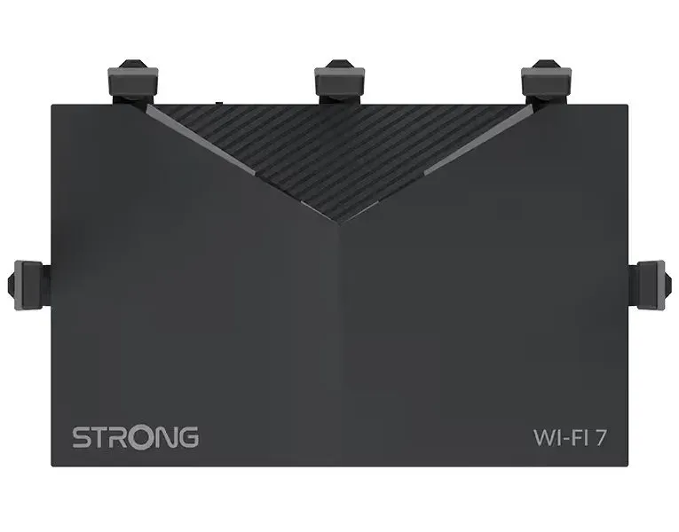 STRONG Wi-Fi 7 router ROUTERBE3600/ Wi-Fi 7/ 3600 Mb/s/ 3x LAN/ 1x WAN/ 5x vnější 3dBi anténa/ černý