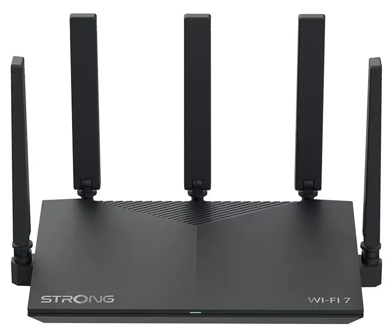STRONG Wi-Fi 7 router ROUTERBE3600/ Wi-Fi 7/ 3600 Mb/s/ 3x LAN/ 1x WAN/ 5x vnější 3dBi anténa/ černý