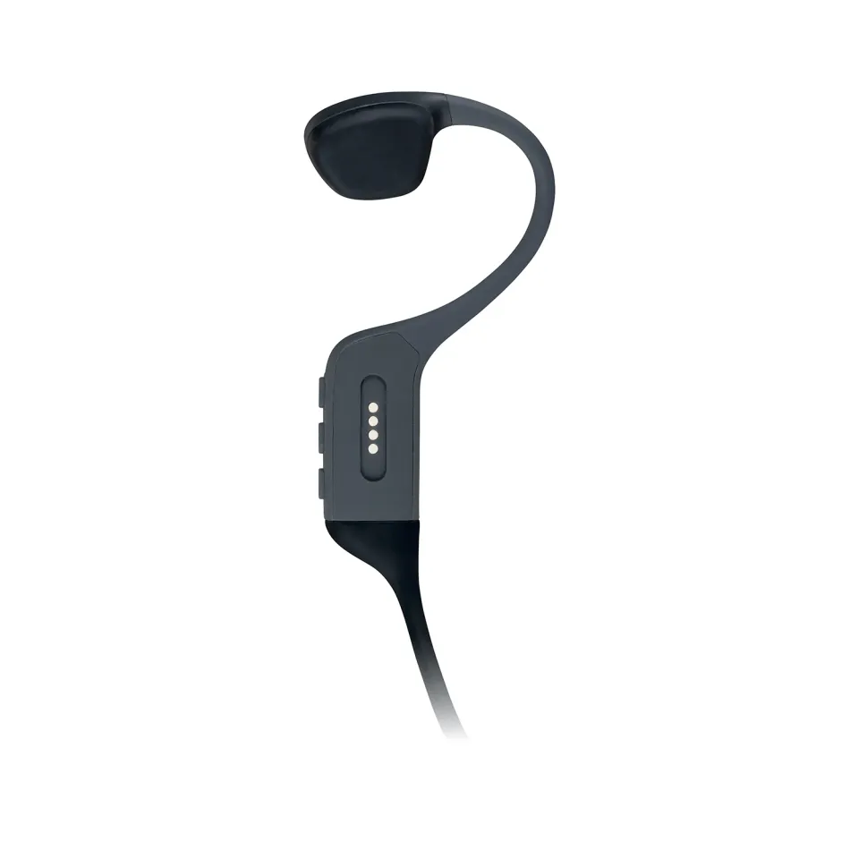 EVOLVEO BoneMax, bezdrátová sluchátka na lícní kosti, MP3 32GB, IPX8, šedé
