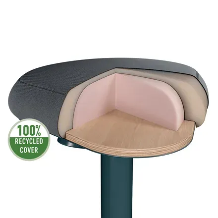 Leitz Ergo ergonomická balanční židle pro stání, tmavě šedá