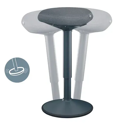 Leitz Ergo ergonomická balanční židle pro stání, tmavě šedá
