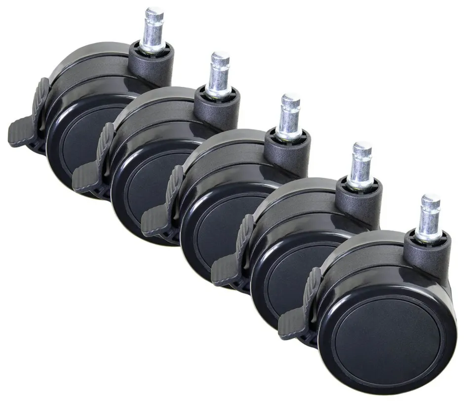 AROZZI Wheel Pack PU Lockable XL/ univerzální sada zamykatelných náhradních koleček pro herní židle